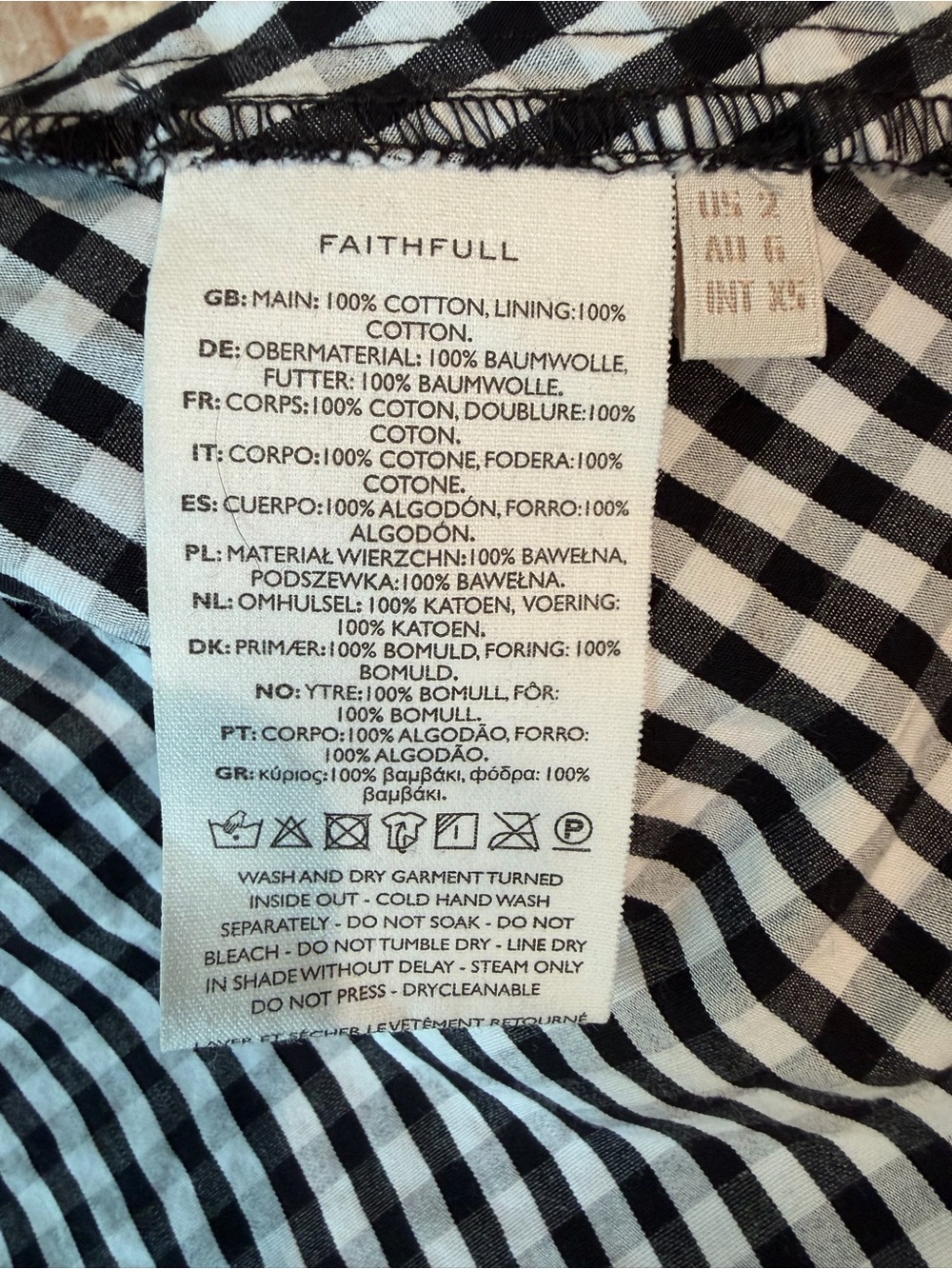 Faithfull Midi Dress Gingham - Picture 6 of 6